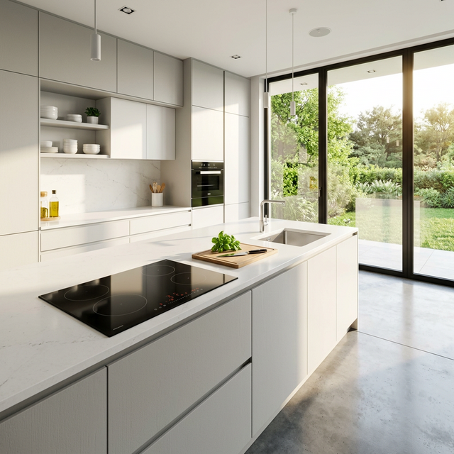 Modern Sun-Drenched Kitchen